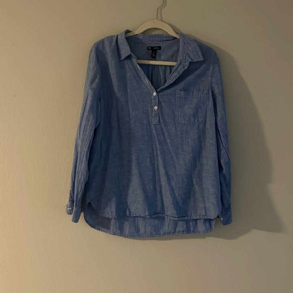 Blue long sleeve shirt